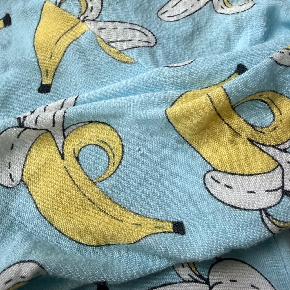 Little Sleepies Blue and Yellow Banana Print Outfit - Picture 15 of 15